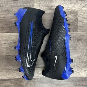 Nike Phantom GX Academy DF FG/MG Black Hyper Royal DD9472 040 Men's Size 12